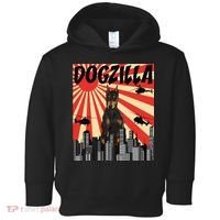 Funny Retro Japanese Dogzilla Doberman Pinscher Toddler Hoodie thumb 0