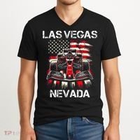 Formula Racing Las Vegas Nevada Circuit 2024 Grand Prix V-Neck T-Shirt thumb 2