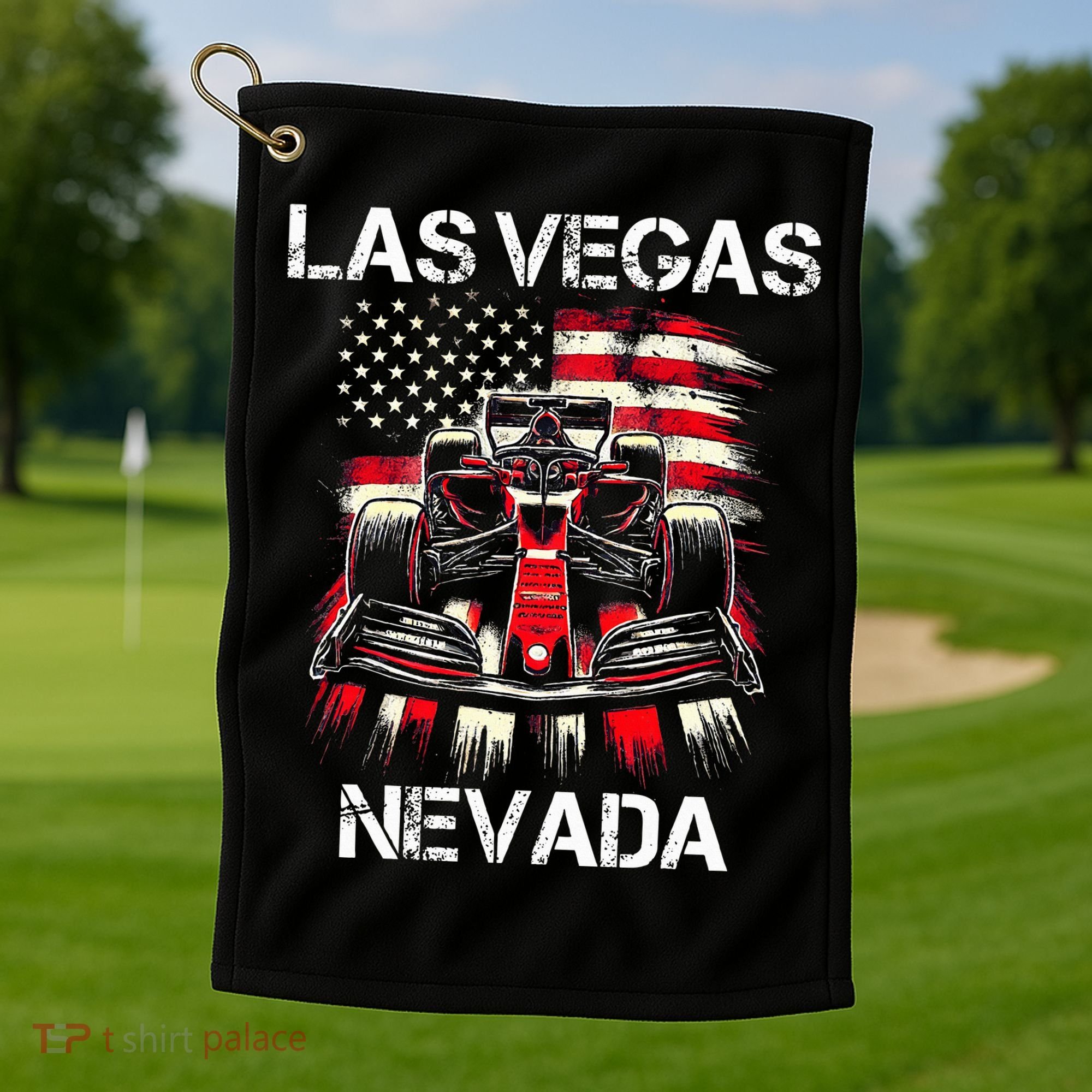 Formula Racing Las Vegas Nevada Circuit 2024 Grand Prix Golf Towel