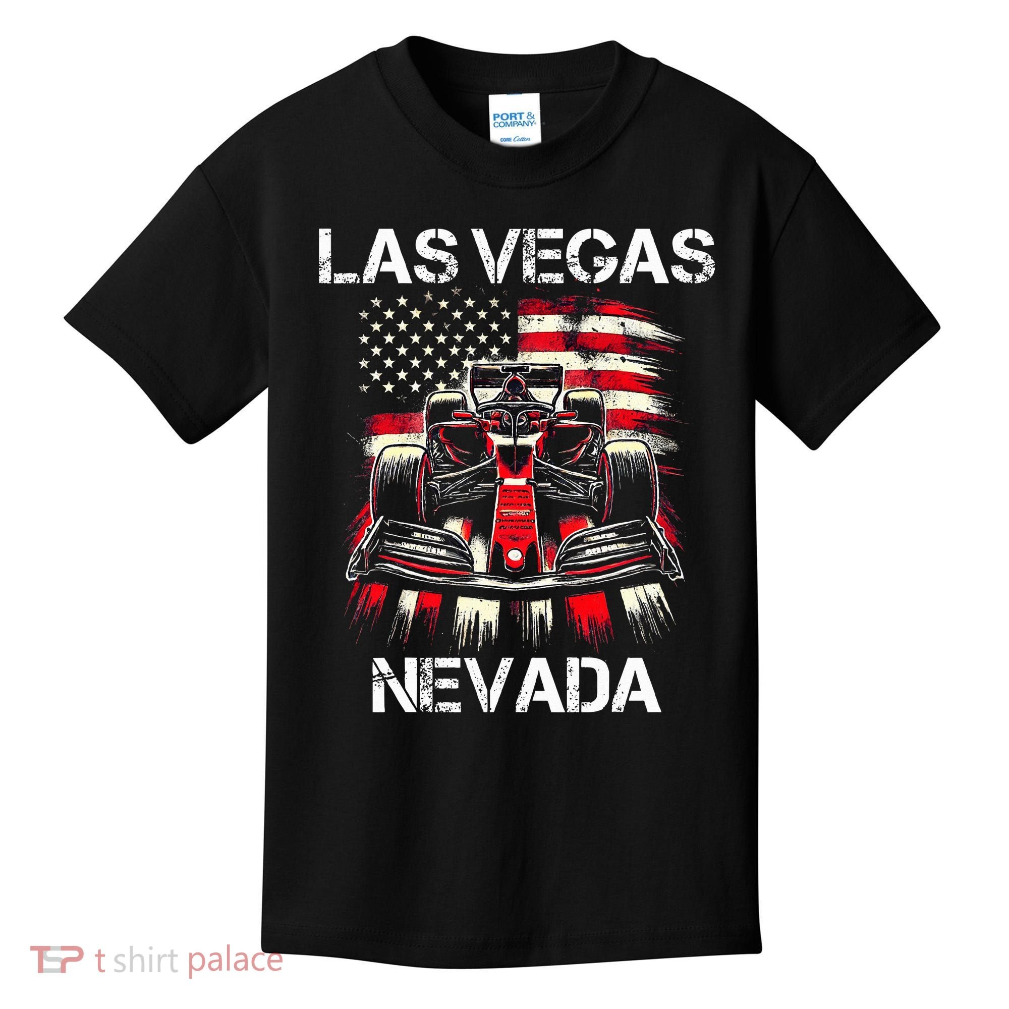 Formula Racing Las Vegas Nevada Circuit 2024 Grand Prix Kids T-Shirt
