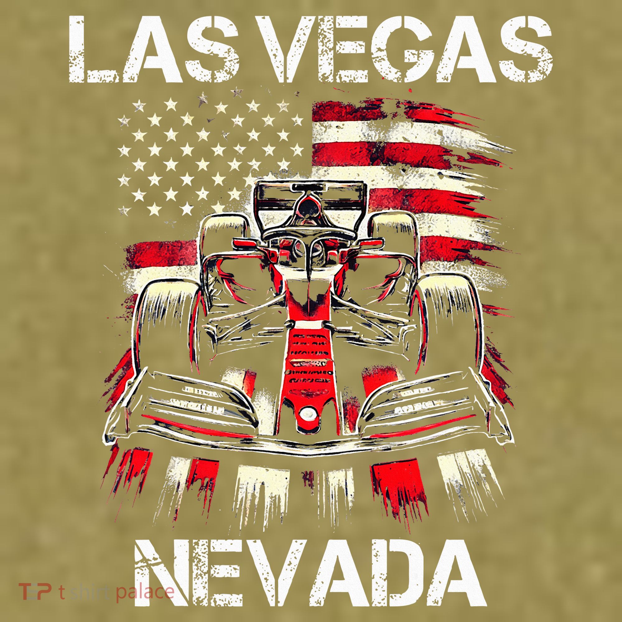 Formula Racing Las Vegas Nevada Circuit 2024 Grand Prix Garment-Dyed Women's Muscle Tee