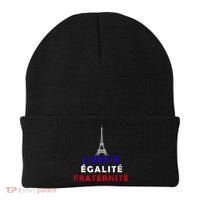 French Revolution Liberty Equality Fraternity Bastille Day Funny Gift Beanie thumb 0