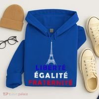French Revolution Liberty Equality Fraternity Bastille Day Funny Gift Hoodie thumb 4