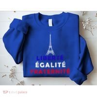 French Revolution Liberty Equality Fraternity Bastille Day Funny Gift Sweatshirt thumb 2