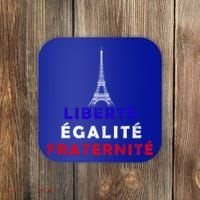 French Revolution Liberty Equality Fraternity Bastille Day Funny Gift Coaster thumb 0