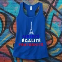 French Revolution Liberty Equality Fraternity Bastille Day Funny Gift Women's Tank Top thumb 3