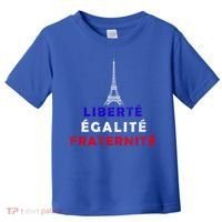 French Revolution Liberty Equality Fraternity Bastille Day Funny Gift Toddler T-Shirt thumb 0
