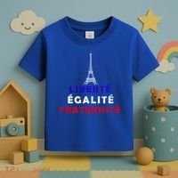 French Revolution Liberty Equality Fraternity Bastille Day Funny Gift Toddler T-Shirt thumb 3