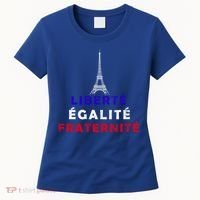 French Revolution Liberty Equality Fraternity Bastille Day Funny Gift Women's T-Shirt thumb 0