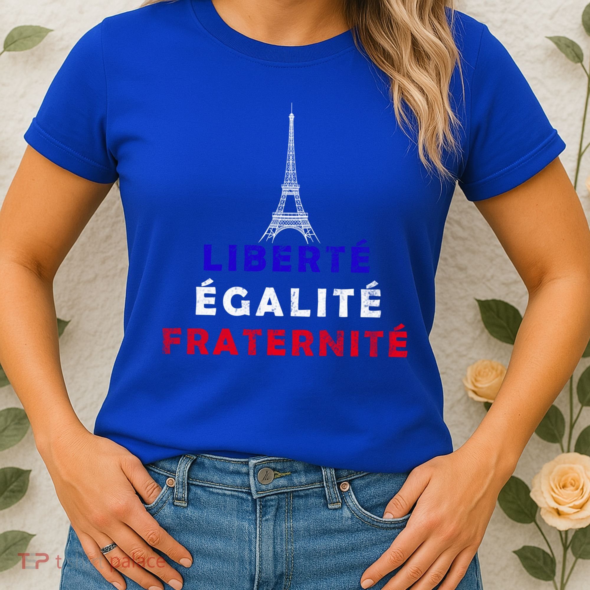 French Revolution Liberty Equality Fraternity Bastille Day Funny Gift Women's T-Shirt