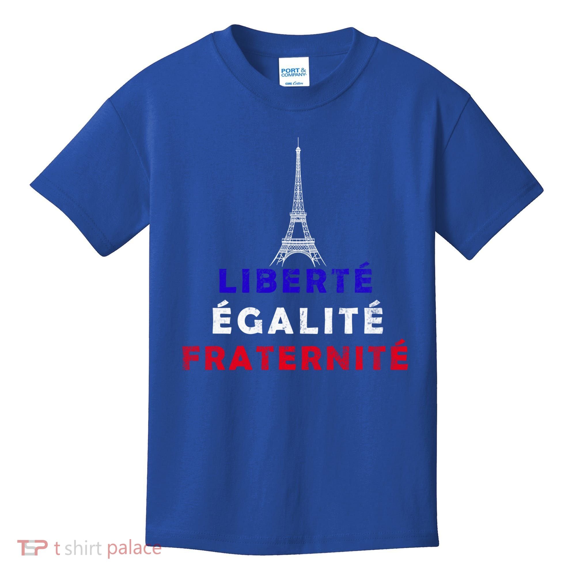 French Revolution Liberty Equality Fraternity Bastille Day Funny Gift Kids T-Shirt