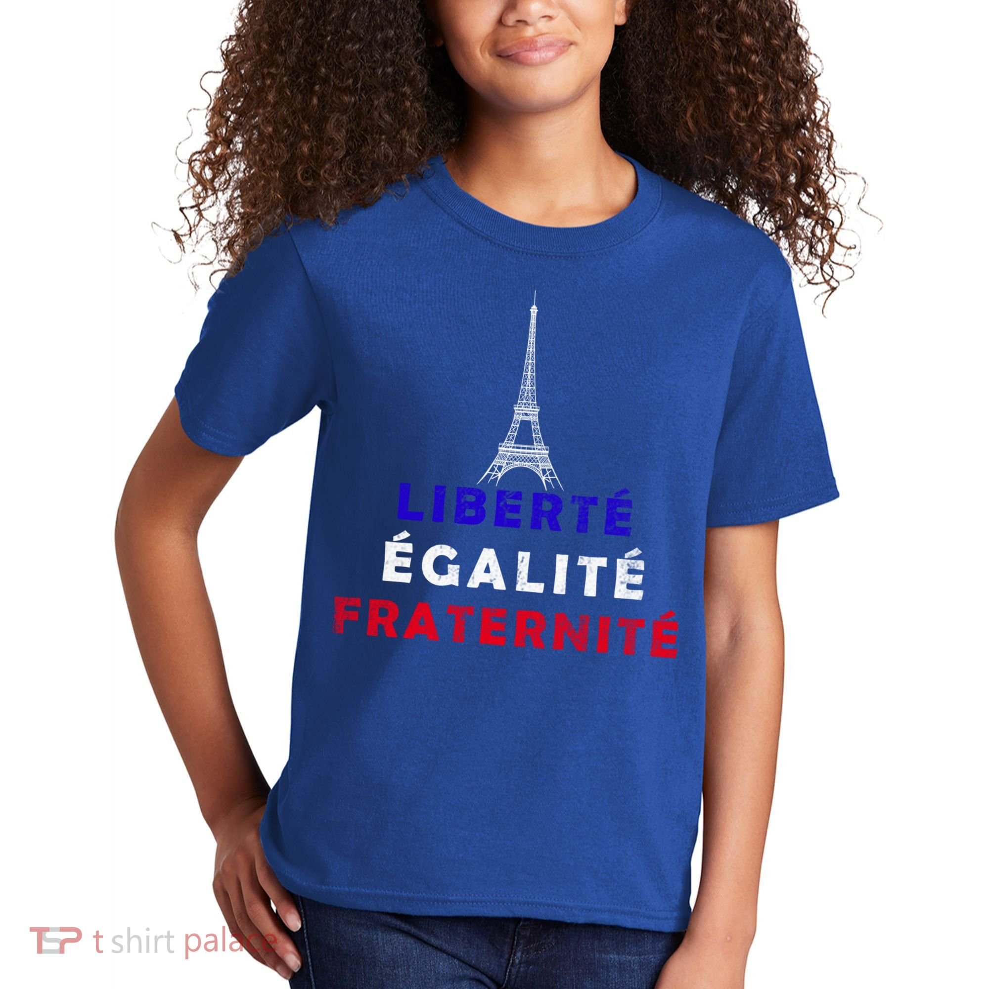 French Revolution Liberty Equality Fraternity Bastille Day Funny Gift Kids T-Shirt