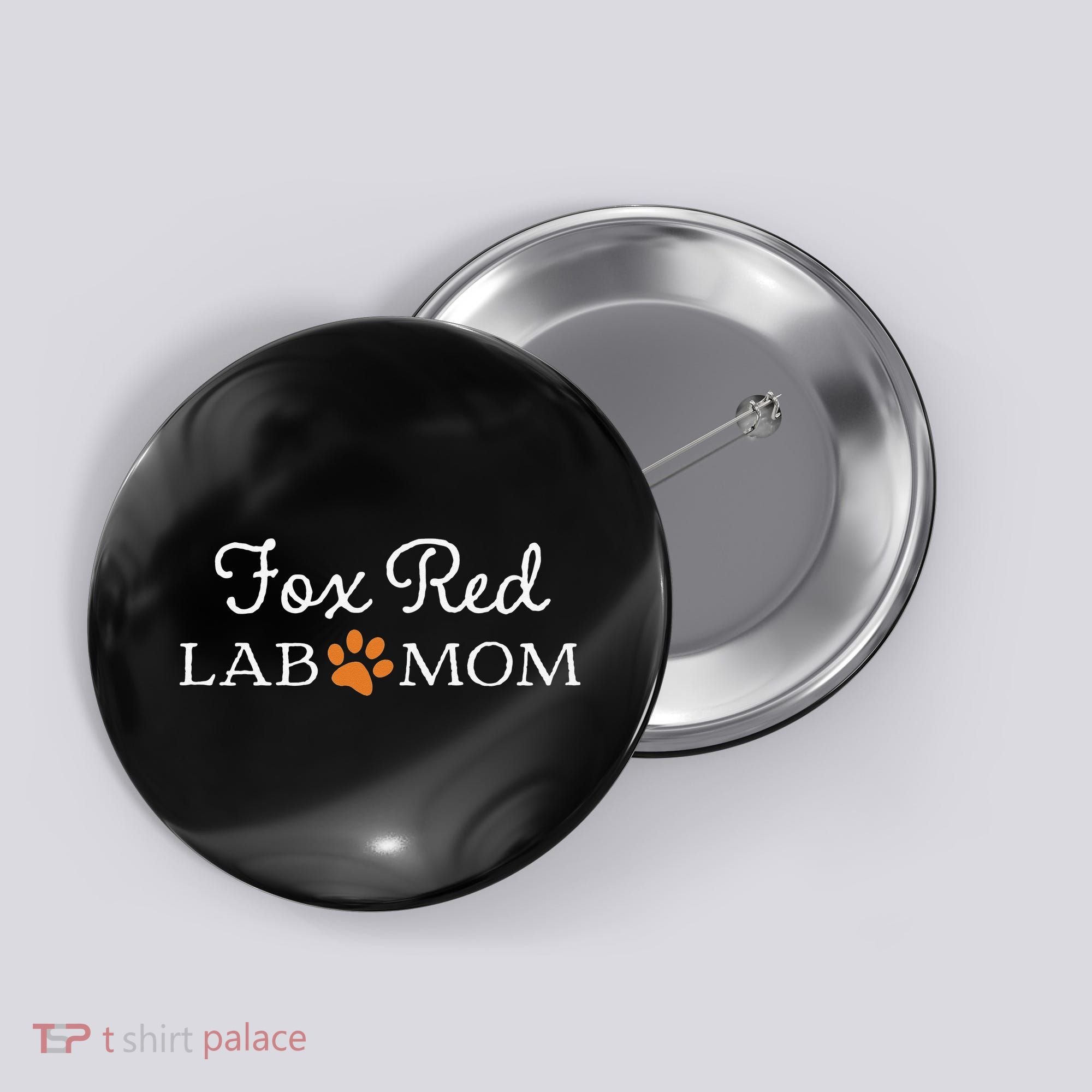 Fox Red Lab Mom Labrador Retriever Button