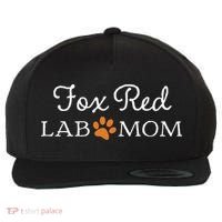 Fox Red Lab Mom Labrador Retriever Wool Snapback Cap thumb 0