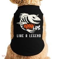 Fishing Rippin Lips Like A Legend Fish Bones Doggie Tank thumb 0