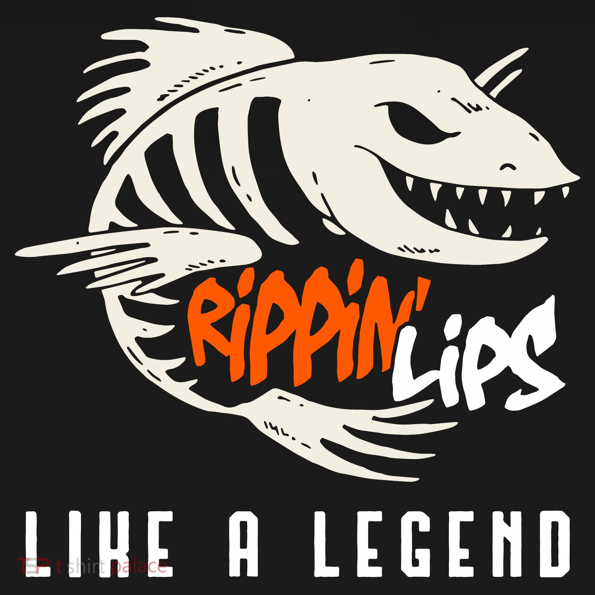 Fishing Rippin Lips Like A Legend Fish Bones Doggie Tank