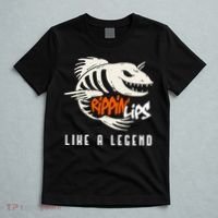 Fishing Rippin Lips Like A Legend Fish Bones T-Shirt thumb 5