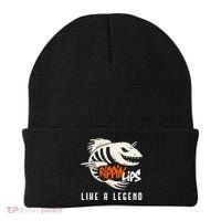 Fishing Rippin Lips Like A Legend Fish Bones Beanie thumb 0
