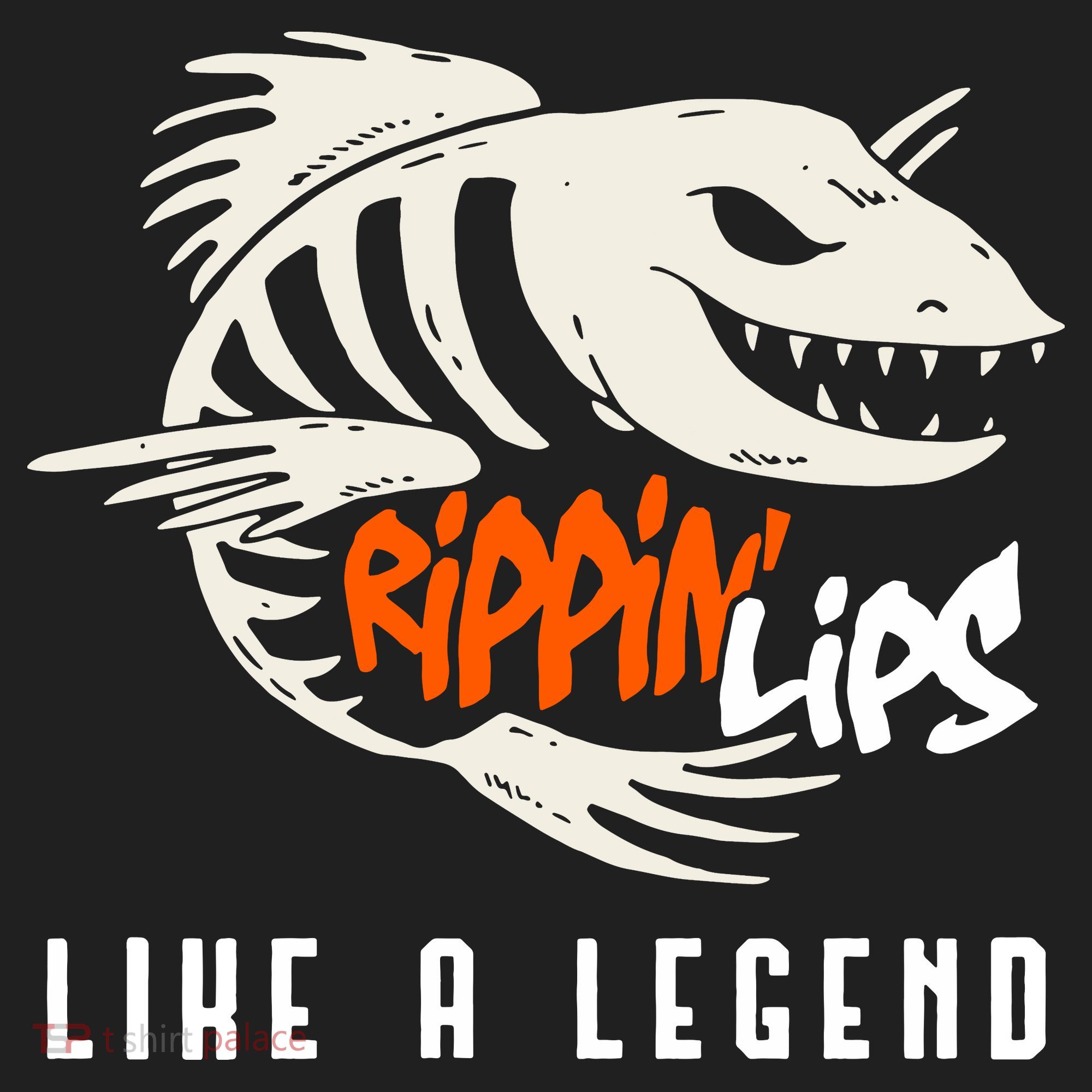 Fishing Rippin Lips Like A Legend Fish Bones Beanie