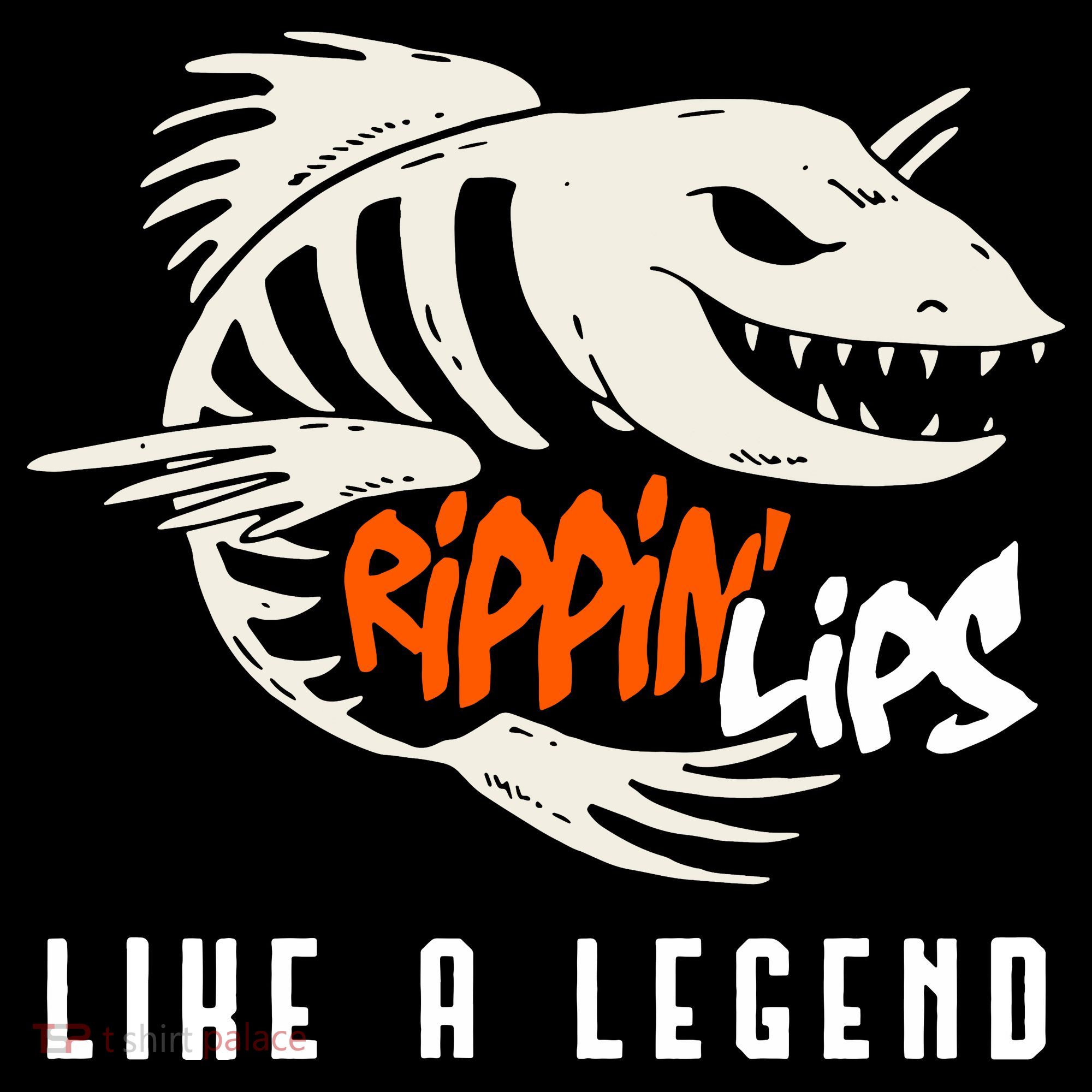 Fishing Rippin Lips Like A Legend Fish Bones Toddler Hoodie