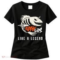 Fishing Rippin Lips Like A Legend Fish Bones Women's T-Shirt thumb 0