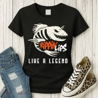 Fishing Rippin Lips Like A Legend Fish Bones Women's T-Shirt thumb 3