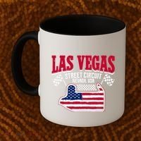 Formula Racing Las Vegas Circuit Open Wheel Car Usa Flag Coffee Mug thumb 2