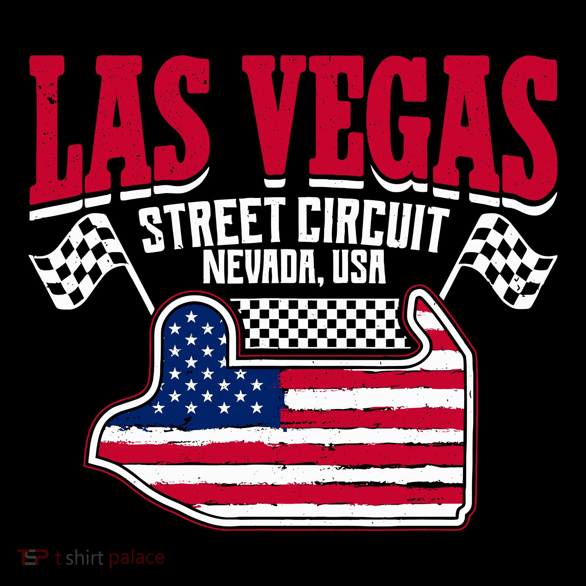 Formula Racing Las Vegas Circuit Open Wheel Car Usa Flag Coffee Mug