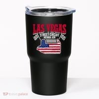 Formula Racing Las Vegas Circuit Open Wheel Car Usa Flag Tumbler thumb 0