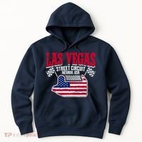 Formula Racing Las Vegas Circuit Open Wheel Car Usa Flag Hoodie thumb 0