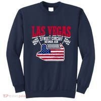 Formula Racing Las Vegas Circuit Open Wheel Car Usa Flag Sweatshirt thumb 0