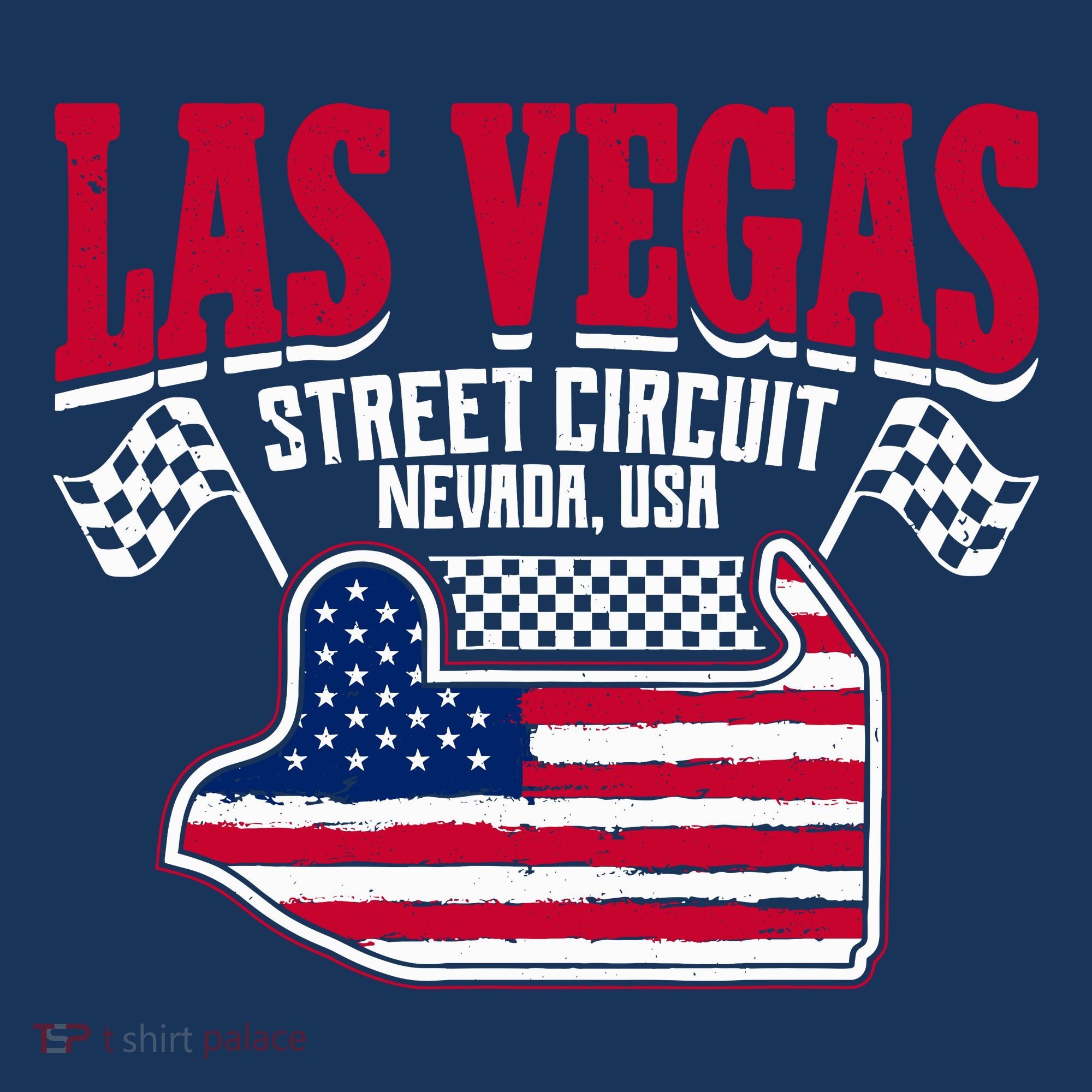 Formula Racing Las Vegas Circuit Open Wheel Car Usa Flag Sweatshirt