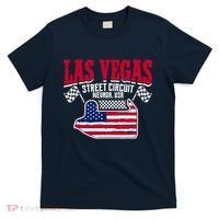 Formula Racing Las Vegas Circuit Open Wheel Car Usa Flag T-Shirt thumb 0