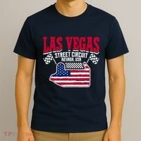 Formula Racing Las Vegas Circuit Open Wheel Car Usa Flag T-Shirt thumb 3