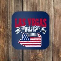 Formula Racing Las Vegas Circuit Open Wheel Car Usa Flag Coaster thumb 0
