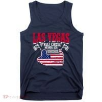 Formula Racing Las Vegas Circuit Open Wheel Car Usa Flag Tank Top thumb 0