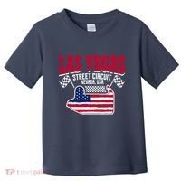 Formula Racing Las Vegas Circuit Open Wheel Car Usa Flag Toddler T-Shirt thumb 0