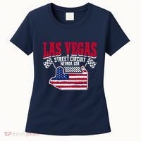 Formula Racing Las Vegas Circuit Open Wheel Car Usa Flag Women's T-Shirt thumb 0