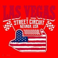 Formula Racing Las Vegas Circuit Open Wheel Car Usa Flag Santa Hat thumb 1