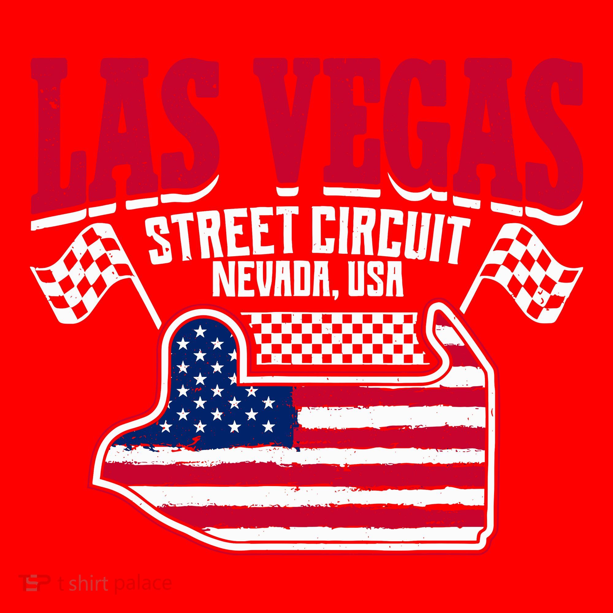 Formula Racing Las Vegas Circuit Open Wheel Car Usa Flag Santa Hat