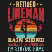 Funny Retired Lineman For Retirement Dad Grandpa Tall Long Sleeve Shirt thumb 2