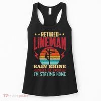 Funny Retired Lineman For Retirement Dad Grandpa Women's Tank Top thumb 0