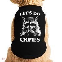 Funny Raccoon Lets Do Crimes Trashed Racoon Panda Lovers Doggie Tank thumb 0