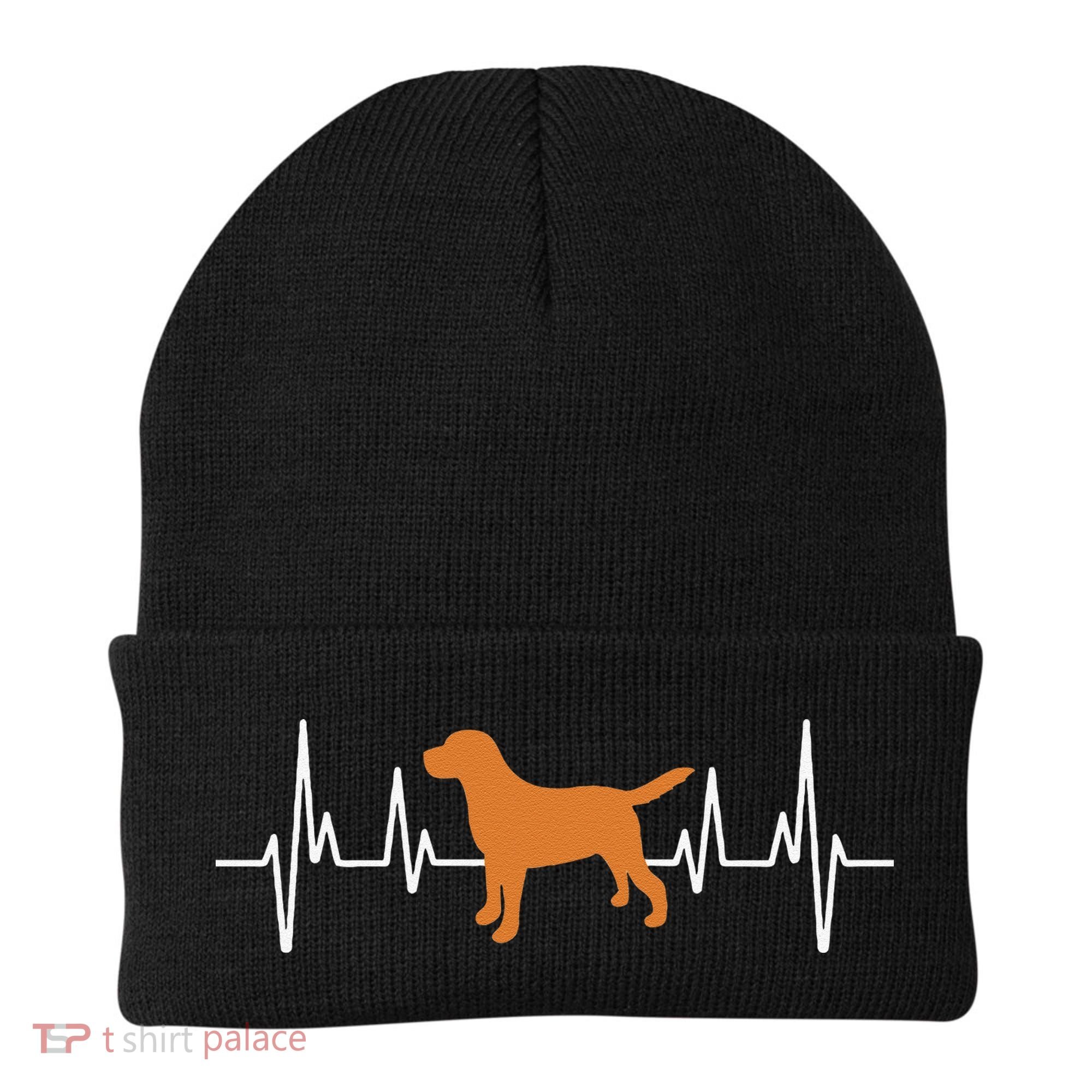 Fox Red Lab Heartbeat Valentine's Day Dog Labrador Retriever Beanie