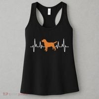 Fox Red Lab Heartbeat Valentine's Day Dog Labrador Retriever Women's Tank Top thumb 3