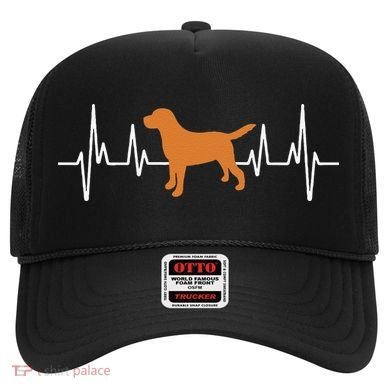 Fox Red Lab Heartbeat Valentine's Day Dog Labrador Retriever Hat