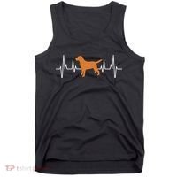 Fox Red Lab Heartbeat Valentine's Day Dog Labrador Retriever Tank Top thumb 0
