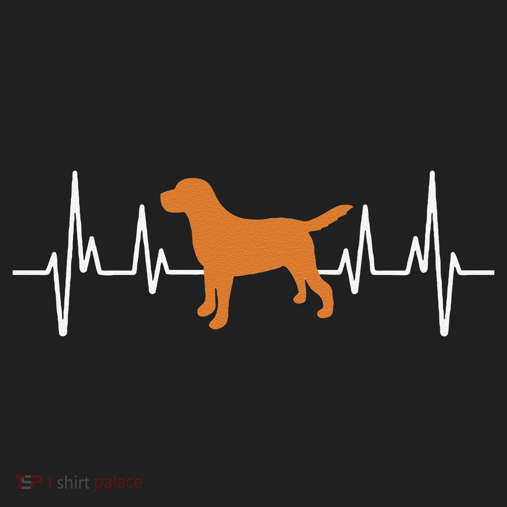 Fox Red Lab Heartbeat Valentine's Day Dog Labrador Retriever Golf Towel