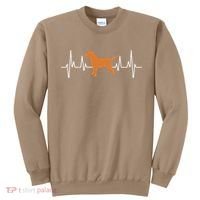 Fox Red Lab Heartbeat Valentine's Day Dog Labrador Retriever Sweatshirt thumb 0