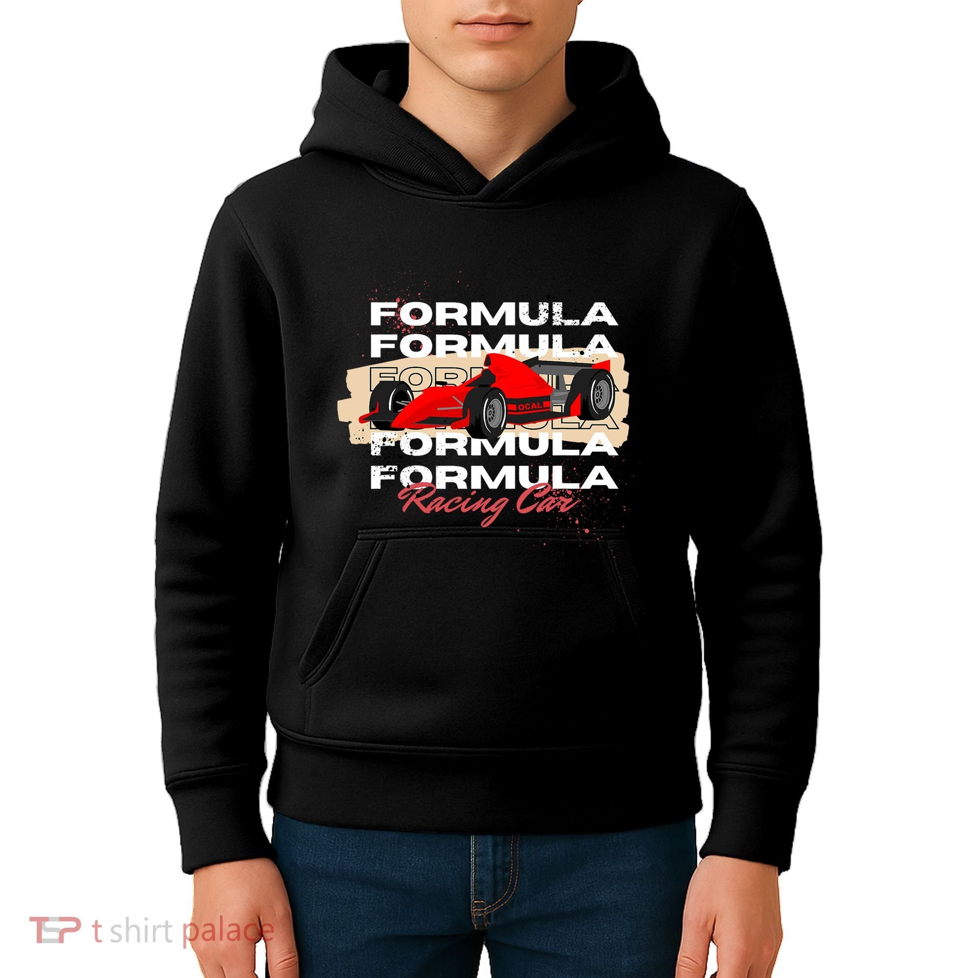 Formula Racing Lovers Race Car Fan Kids Hoodie